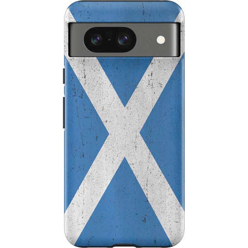 Scotland Flag Distressed Google Pixel 8 Impact Case